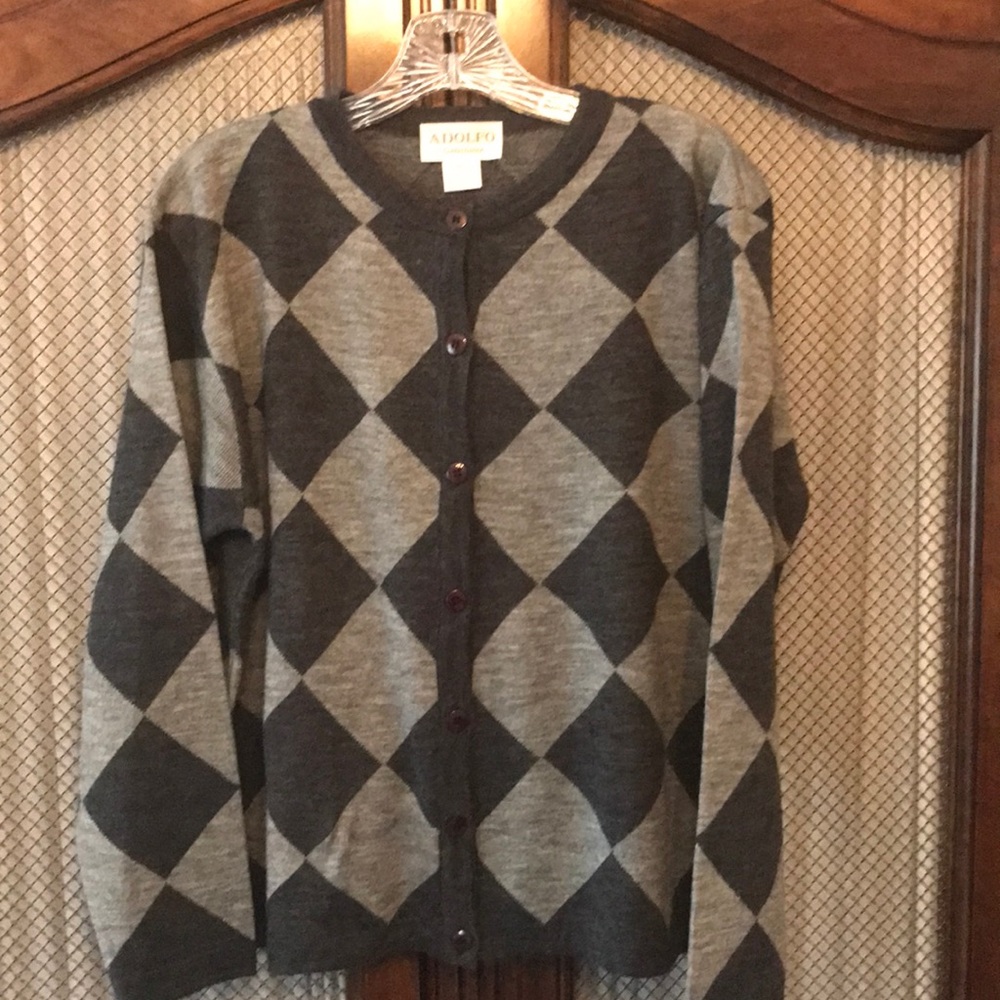 Adolfo wool blend cardigan